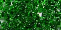 #80 10g Preciosa® TwinBeads tr. emerald
