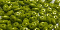 #042 10g SuperDuo-Beads opak olivine