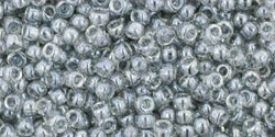 10 g TOHO Seed Beads 11/0 TR-11-0112 - Tr.-Lustered Black Diamond