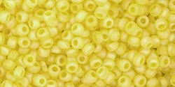 10 g TOHO Seed Beads 11/0 TR-11-0175 F - Tr.-Rainbow-Frosted Lemon