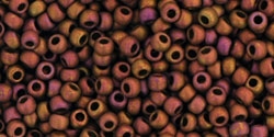 10 g TOHO Seed Beads 11/0 TR-11-0514 F - Higher-Metallic-Frosted Copper Twilight (A,C,G)