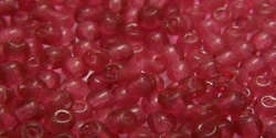 #30 - 50 Stück Perlen rund - tr. fuchsia - Ø 3 mm