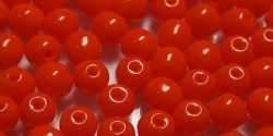#08b 50 Stück Perlen rund - opak orange - Ø 4 mm
