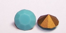 06 - 1 Stück Preciosa® Chaton SS29 (6,2mm) turquoise