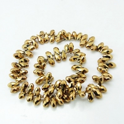 1 facetierter Tropfen 6x13 mm Lt Copper-Plated-galvanisiert