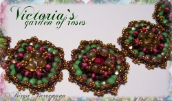 Pattern "Victorias garden of roses" necklace - english version -