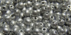 #12b 50 Stück Perlen rund - aluminium - Ø 4 mm