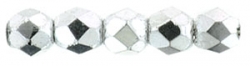 #01.00 50 Stück - 2,0 mm Glasschliffperlen - silver