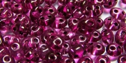 #86 10g Preciosa® TwinBeads tr. fuchsia