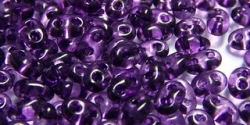 #87 10g Preciosa® TwinBeads tr. violett