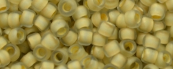 10 g TOHO Seed Beads 11/0 TR-11-0369 M - Inside-Color Matte Crystal/Beige Lined (E)