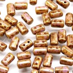 #09 10g Rulla-Beads opak chalk white senegal brown violet