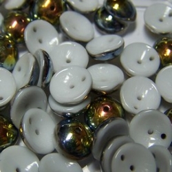 #23 - 25 Stck. Piggy-Beads 4x8mm - chalk white marea