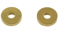 10 Stck. Metallscheiben - Ø ca. 6*1 mm - goldfarben