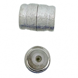 Neumann-Magnet-Endkappen gebürstet - 26x20 mm Rhodiumauflage