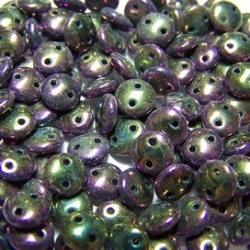 #08 - 50 Stück Two-Hole Lentils 6mm - Iris - Purple
