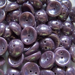 #65 - 25 Stck. Piggy-Beads 4x8mm - opak purple hematite coating
