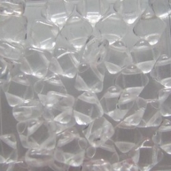 25 Stück Two-Hole Silky Beads 6mm - crystal