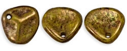 #06a 50 Stck. Rose Petals 8*7mm -  yellow bronze picasso