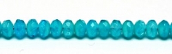 #21 - 20 Stück - 3*5mm Donut - opal/tr. blue