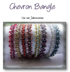 Pattern Chevron Bangle bracelet - english version - pdf-file