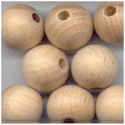 10 Stück Holzkugeln ca. 15 mm