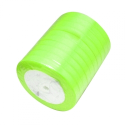 1 Rolle Satinband - neon green - 06 mm