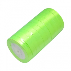 1 Rolle Satinband - neongrün - 20 mm