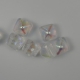 #01 - 10 Two-Hole Pyramid 8x8mm - crystal AB