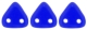 #04 10g Triangle-Beads 6mm - cobalt