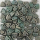 #13 10g Triangle-Beads 6mm - turquoise - copper picasso