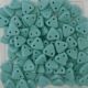 #10 10g Triangle-Beads 6mm - matte turquoise