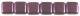 50 Stück Two-Hole Flat Square 6mm - met. purple
