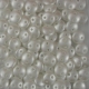 #47 - 50 Stück Two-Hole Lentils 6mm - Pearl Coat White