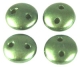 #54 - 50 Stück Two-Hole Lentils 6mm - Met. Pearl Coat Olive