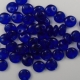#57 - 50 Stück Two-Hole Lentils 6mm - tr. cobalt