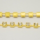 1 m Strasskette crystal Ø ± 3,0mm - gold
