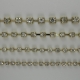 1 m Strasskette crystal Ø ± 4,0mm - gold