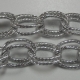 50 cm Gliederkette Aluminium Oval Ø ± 20x14mm Silber