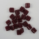 #11 - 25 Stck. H-Tile Beads 6mm - ruby