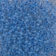 #105 10 Gramm Rocailles crystal blue lined 9/0 2,6 mm