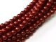 #79 1 Strang - 3,0 mm Glasperlen - cranberry/paint coating