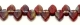 #08 - 25 Stück Blättchen 10x6 mm tr/opak rot multicolor
