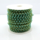 1 m Strasskette turquoise Ø ± 4x5mm - gold