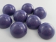 #20 - 1 Dome Bead 14x8mm - lt plum paint coating