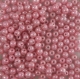 #11a - 50 Stück Perlen rund - opak rosalin hematit - Ø 3 mm