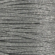 1 m Soutache 3mm - met. strukt. matt silver - 100% Viscose