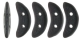 #10.00 5g Crescent-Beads 10x3 mm - Jet Matte
