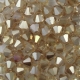 #08 25 Stück - 6,0 mm Crystal Bicone lt topaz gold lustered