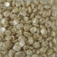 #03a - 50 Stck. Pinch-Bead 5x3mm - opak white lt travertin